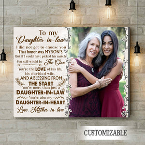 You're The Love Of His Life-Gifts For Daughter In Law-Personalized Poster