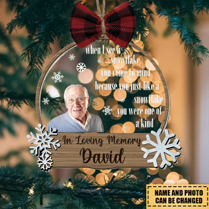 Gift to the people you miss the most - Personalized Christmas Ornament
