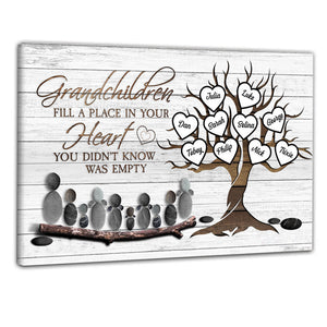 Fill A Place In Your Heart Personalized Poster Grandparents Gift