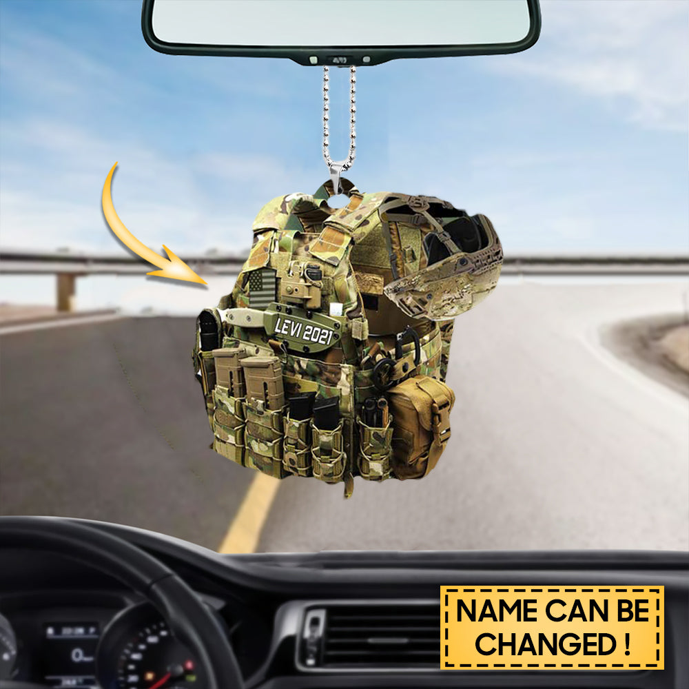 Personalized Soldier Tactical Vests Shaped Ornament