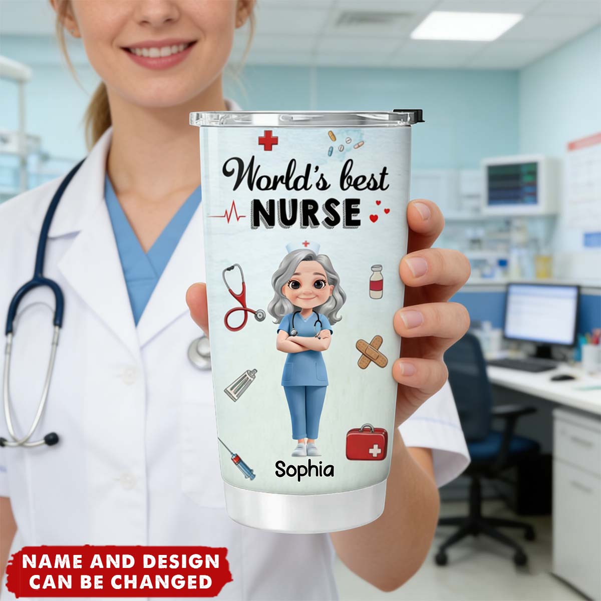 I Am A Nurse - Personalized Stainless Steel Tumbler