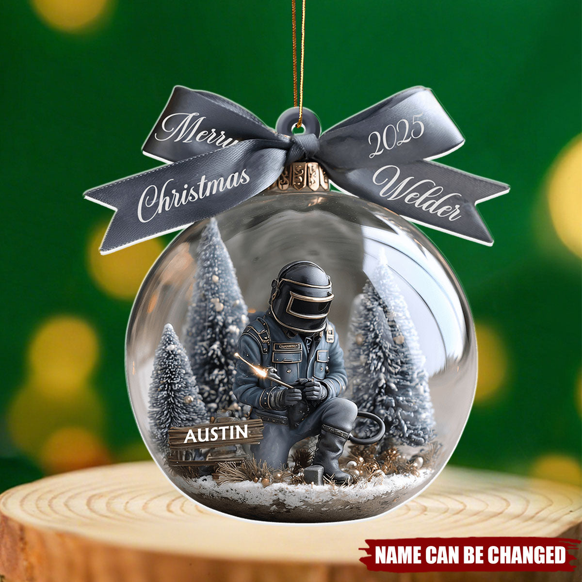 Strong Welder - Personalized Christmas Acrylic Ornament