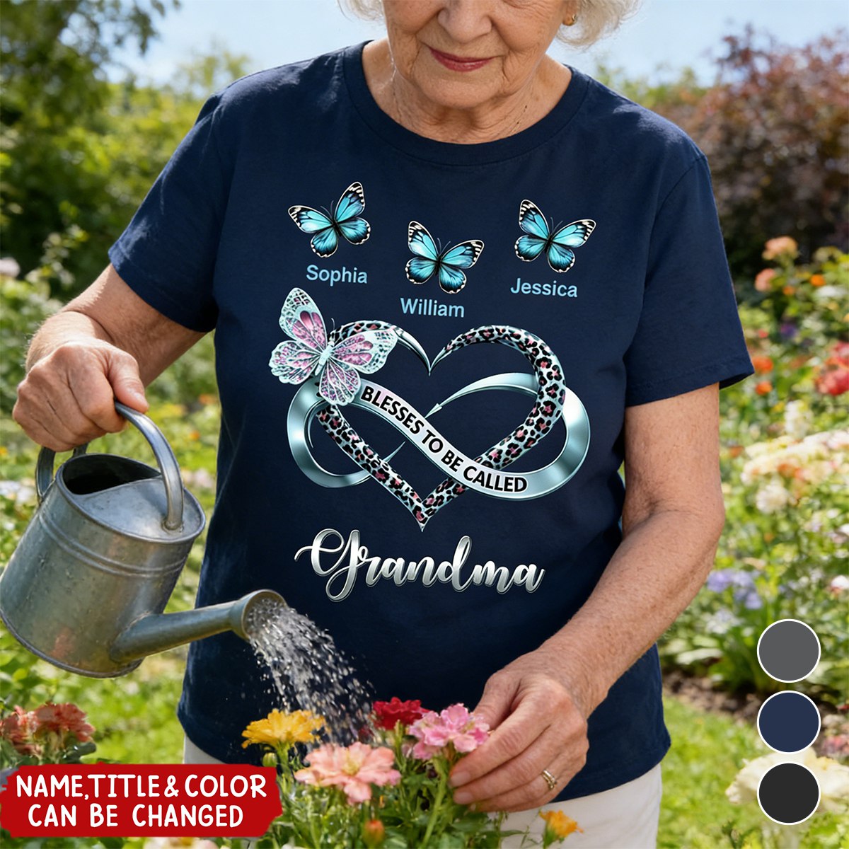 Blessed To Be Called Grandma - Personalized Shirt - Heartfelt Mother's Day Gift for Grandma