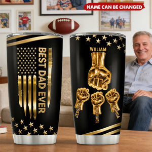 Best Dad Ever - Personalized Stainless Steel Tumbler