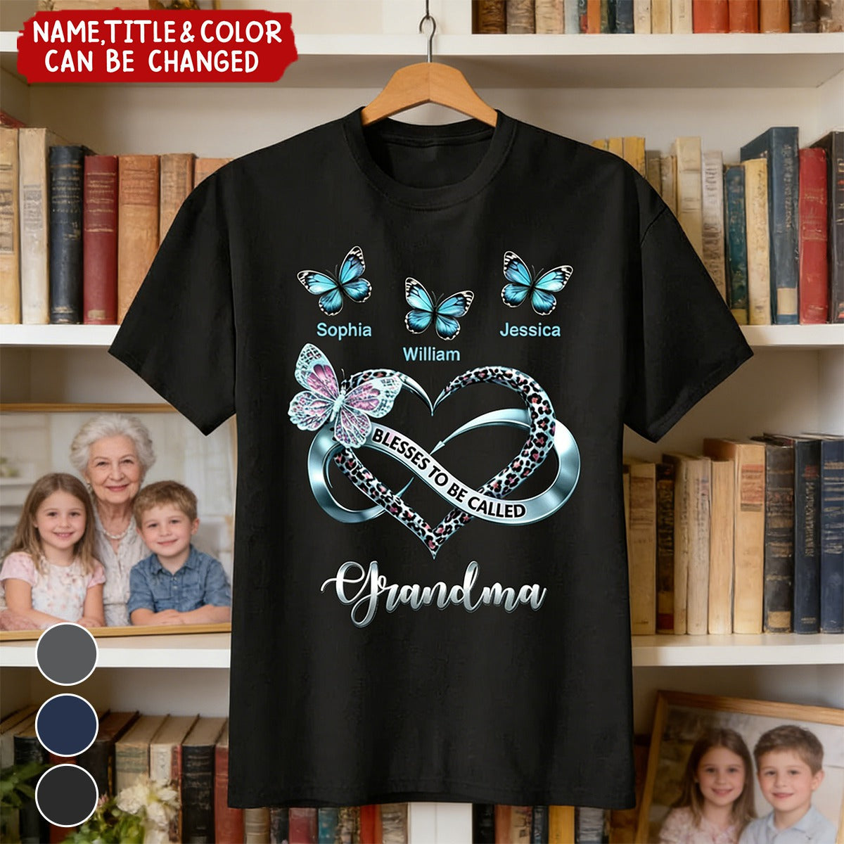 Blessed To Be Called Grandma - Personalized Shirt - Heartfelt Mother's Day Gift for Grandma