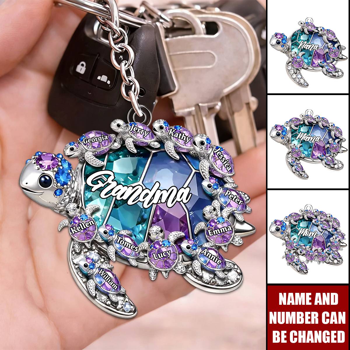 Custom Shaped Acrylic Keychain - Personalized Mother's Day Birthday Gifts