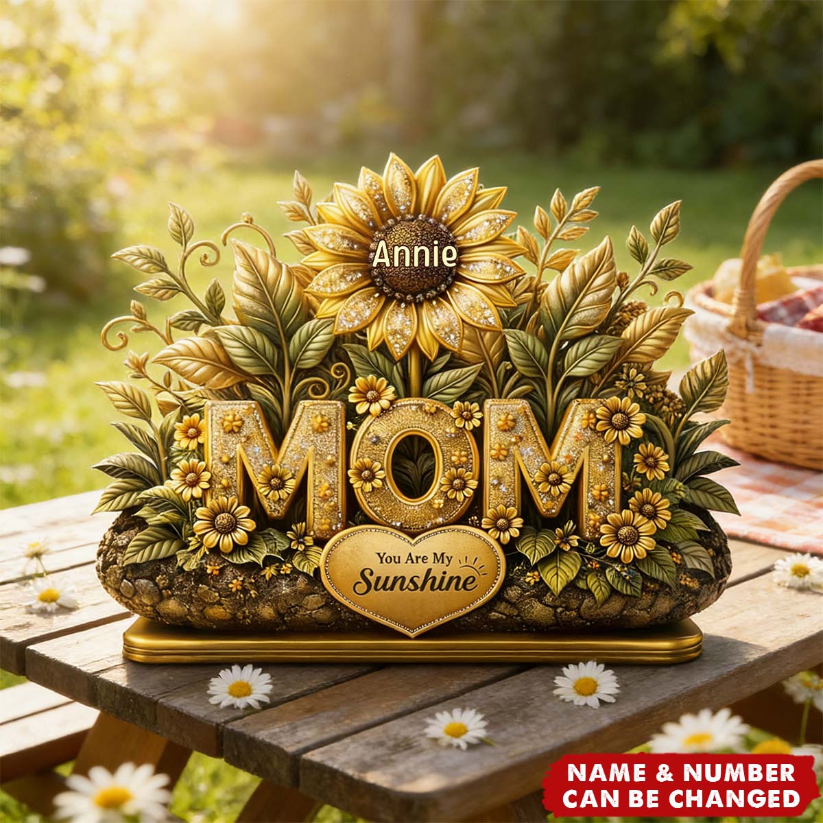 You Are Our Sunshine Acrylic Plaque - Personalized Gifts For Mother's Day