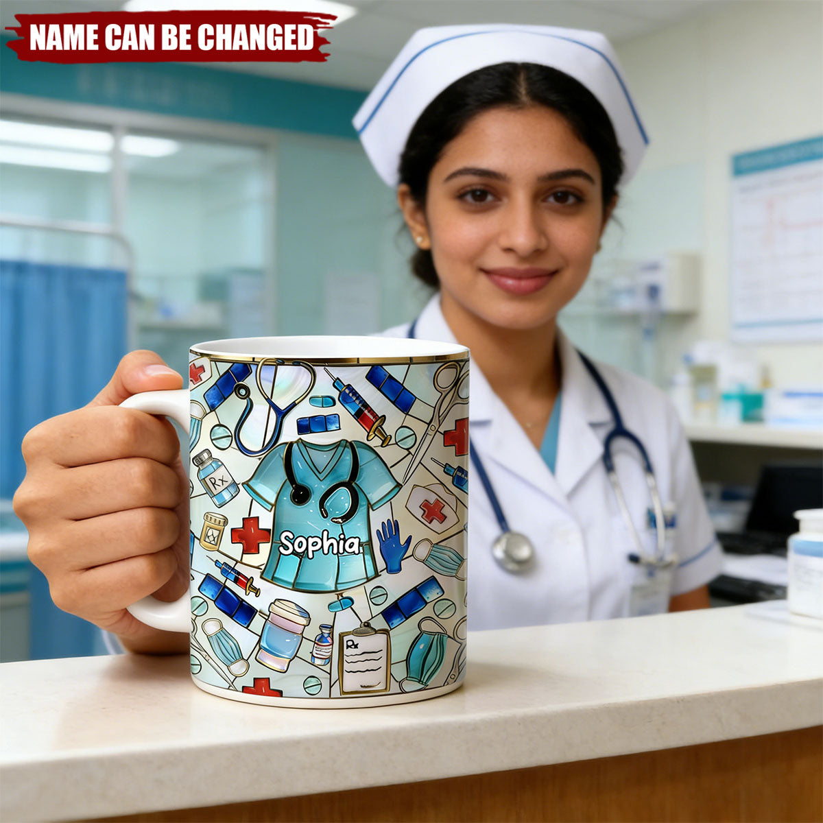 Best Gift For Nurse - Personalized Ceramic Coffee Mug