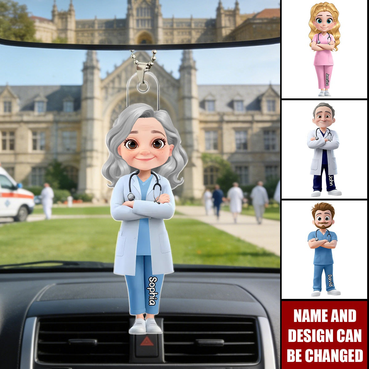 I Am A Nurse - Personalized Car Ornament