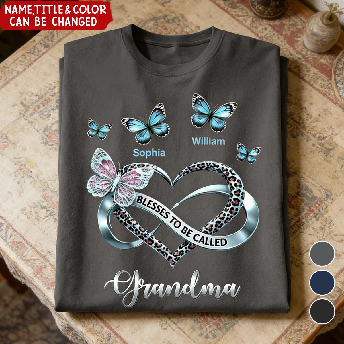 Blessed To Be Called Grandma - Personalized Shirt - Heartfelt Mother's Day Gift for Grandma