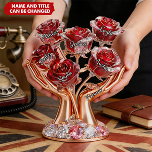 Blessed With The Best Grandma - Personalized Acrylic Block Plaque