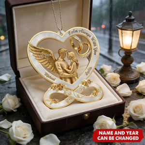 I Am Always With You Heart - Personalized Acrylic Car Ornament