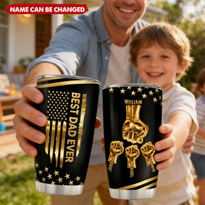 Best Dad Ever - Personalized Stainless Steel Tumbler