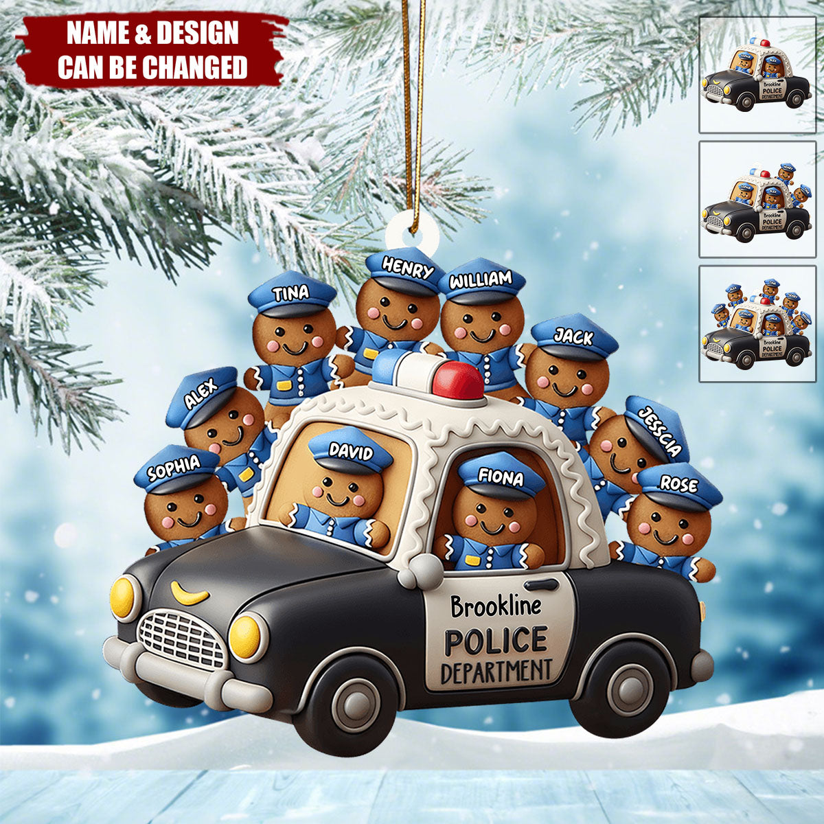 Our Department - Personalized Police Officer Ornament