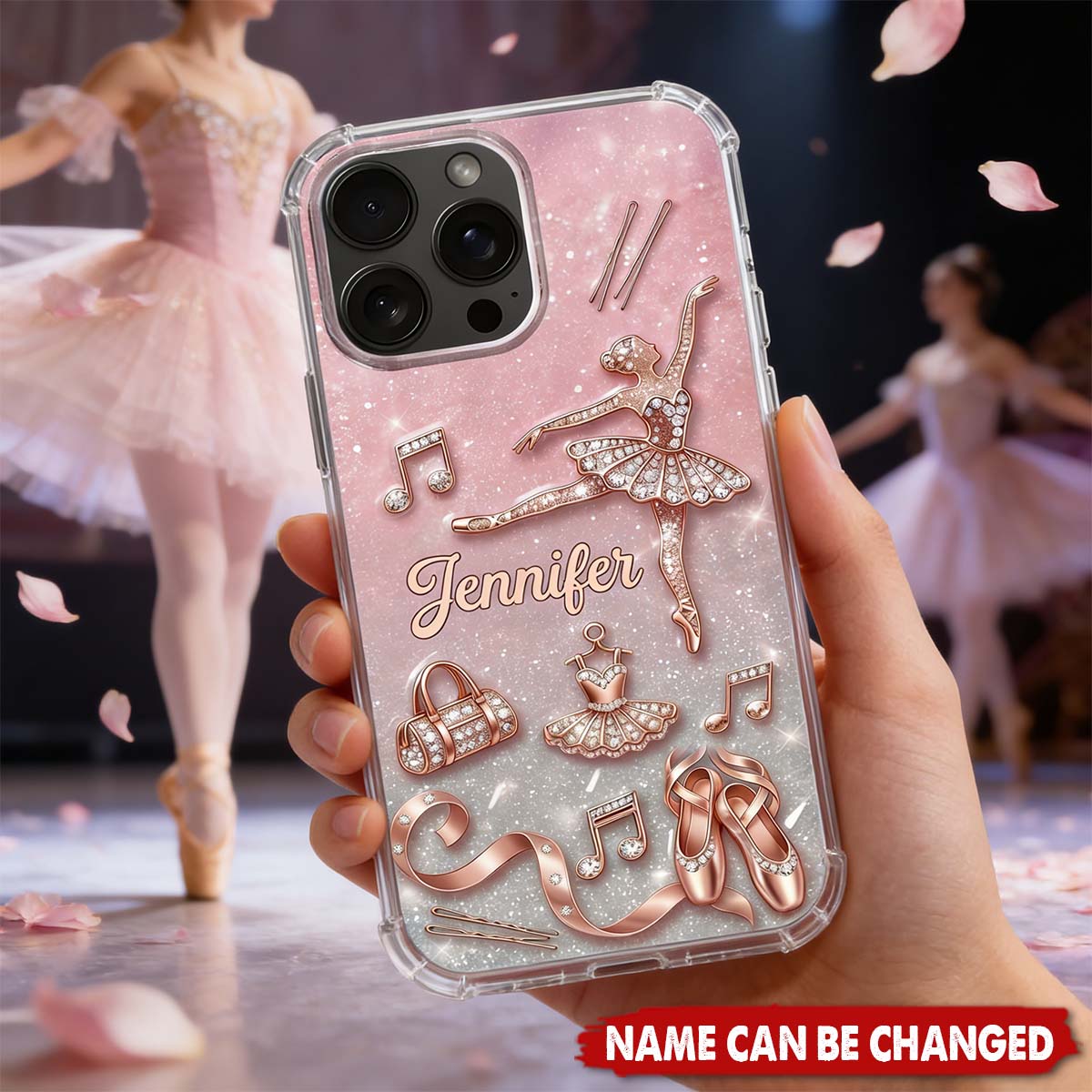 Graceful Ballerina - Personalized Full Print Phone Case, Gift For Dancers