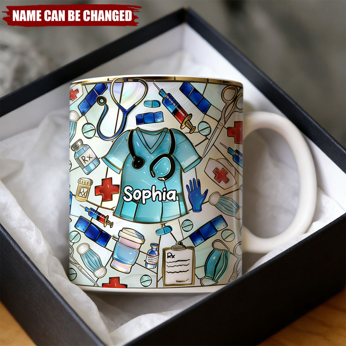 Best Gift For Nurse - Personalized Ceramic Coffee Mug