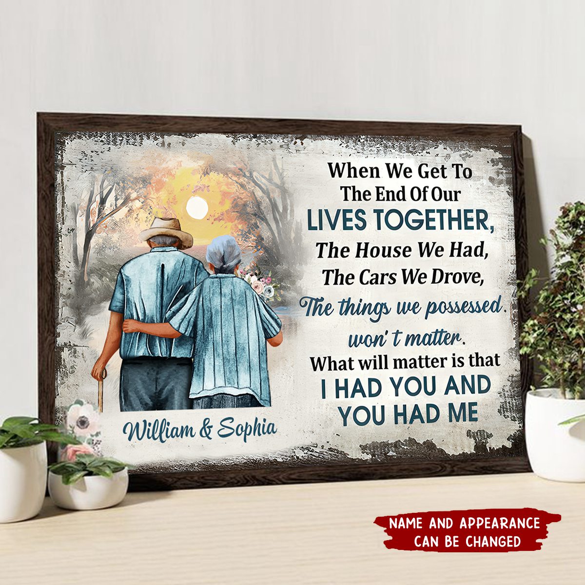 When We Get To The End - Personalized Family Gift Poster