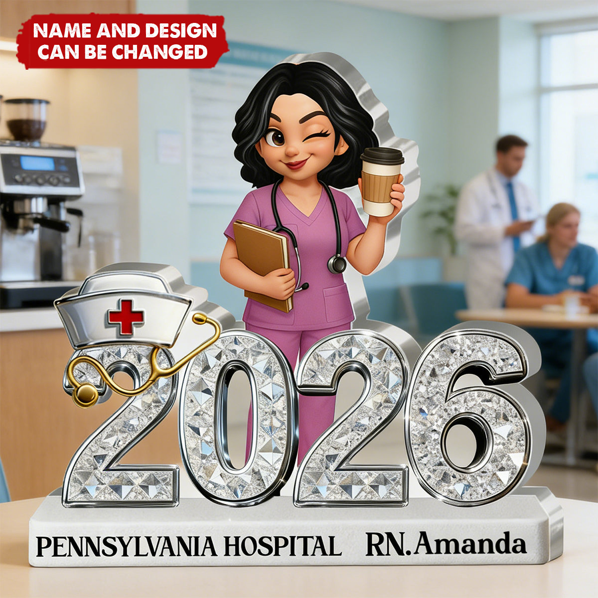 I'm A Nurse - Personalized Custom Shaped Acrylic Plaque