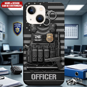 Serve And Protect - Personalized Police Officer Phone Case