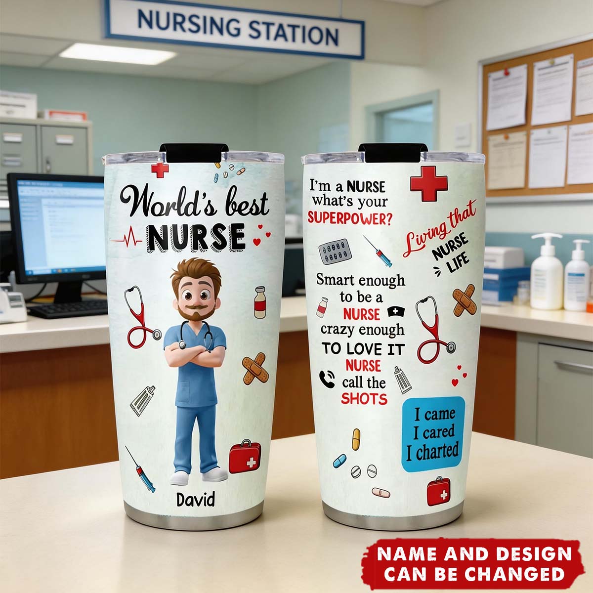 I Am A Nurse - Personalized Stainless Steel Tumbler