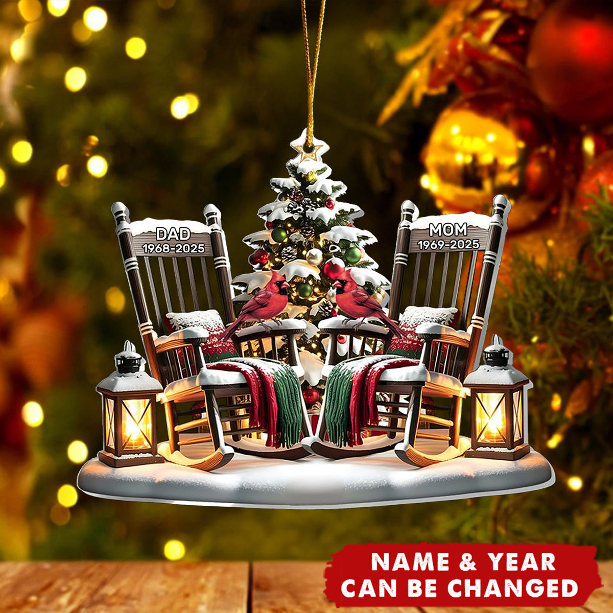 Christmas In Heaven - Personalized 1-Layer Acrylic Ornament