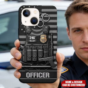 Serve And Protect - Personalized Police Officer Phone Case