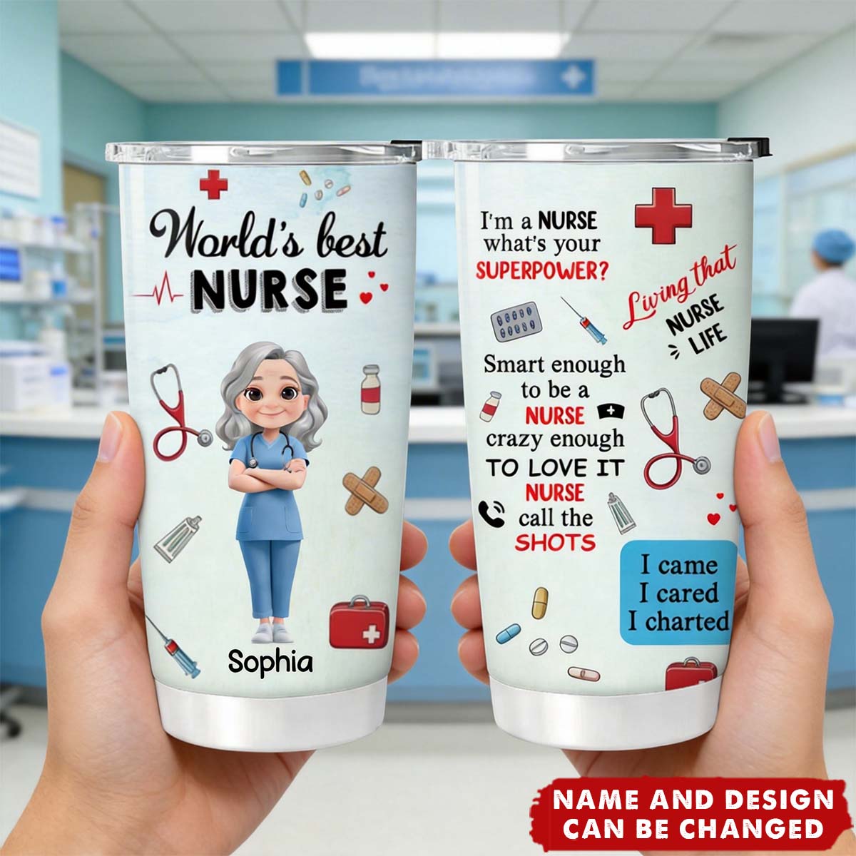 I Am A Nurse - Personalized Stainless Steel Tumbler