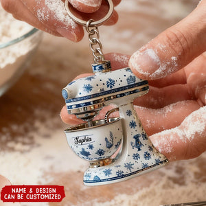 Baking Mixer - Personalized Acrylic Keychain, Gift For Bakers, Cooking Lovers