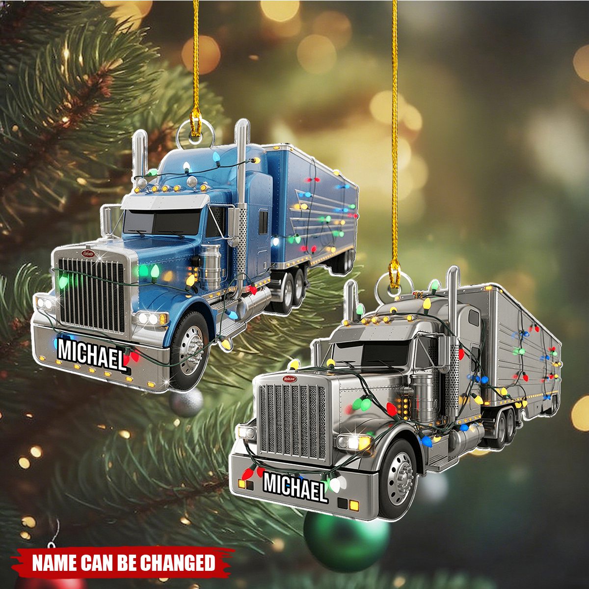Truck Driver - Personalized Christmas Acrylic Ornament