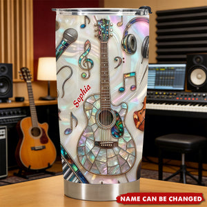 Music Language Of The Soul, Personalized Tumbler, Gift For Musicians