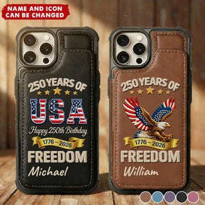 America 250 Years Of Freedom Embroidery Effect Prints  - Gift for Dad, US Military Army