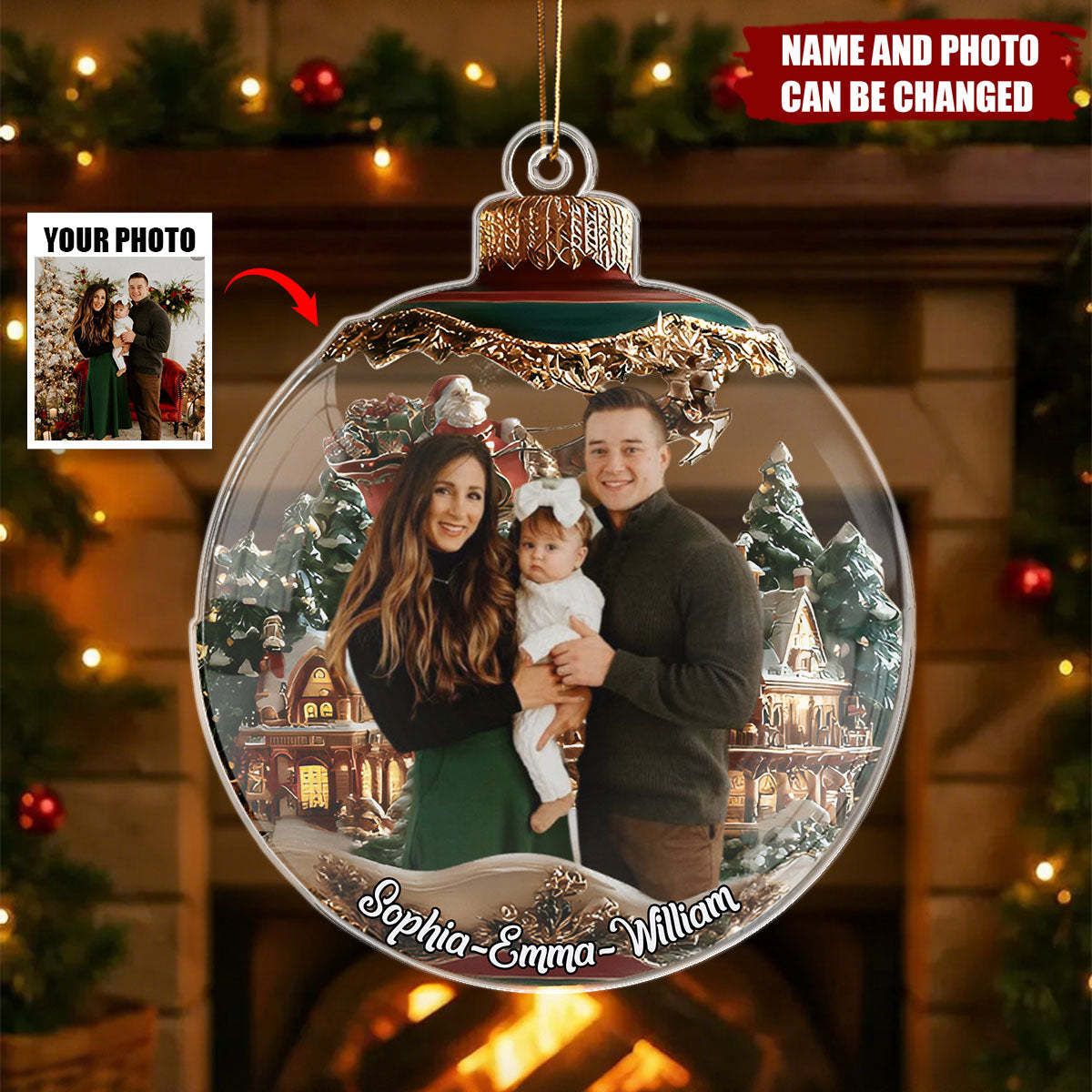 This Is Us - Personalized Christmas Acrylic Ornament