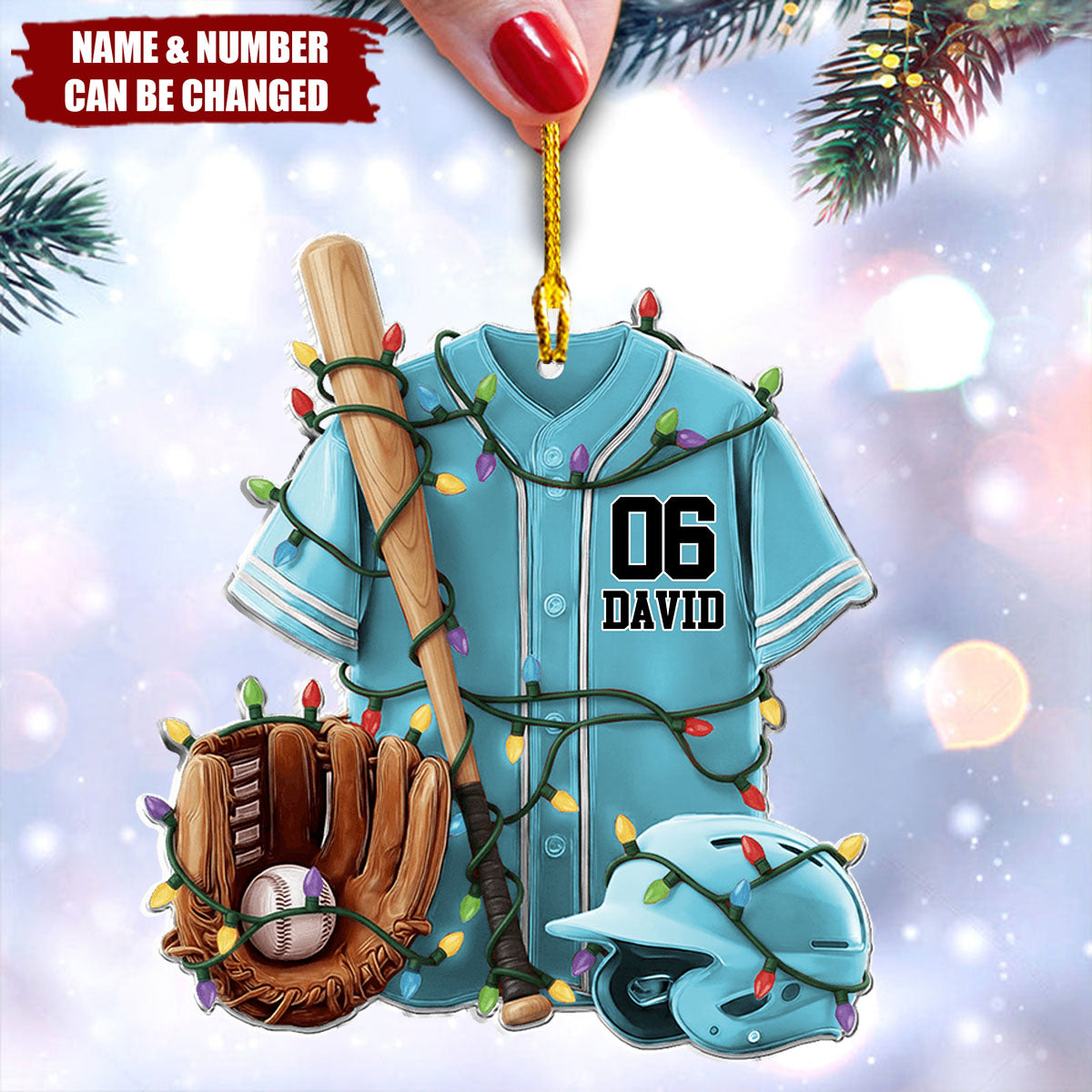 Baseball Life - Personalized Baseball Ornament