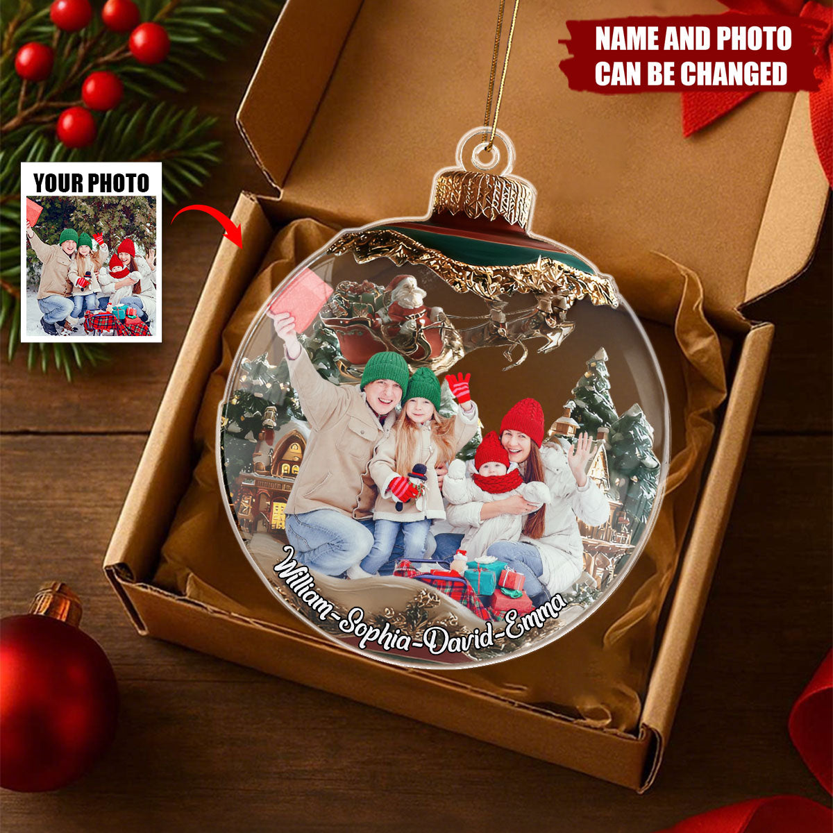 This Is Us - Personalized Christmas Acrylic Ornament