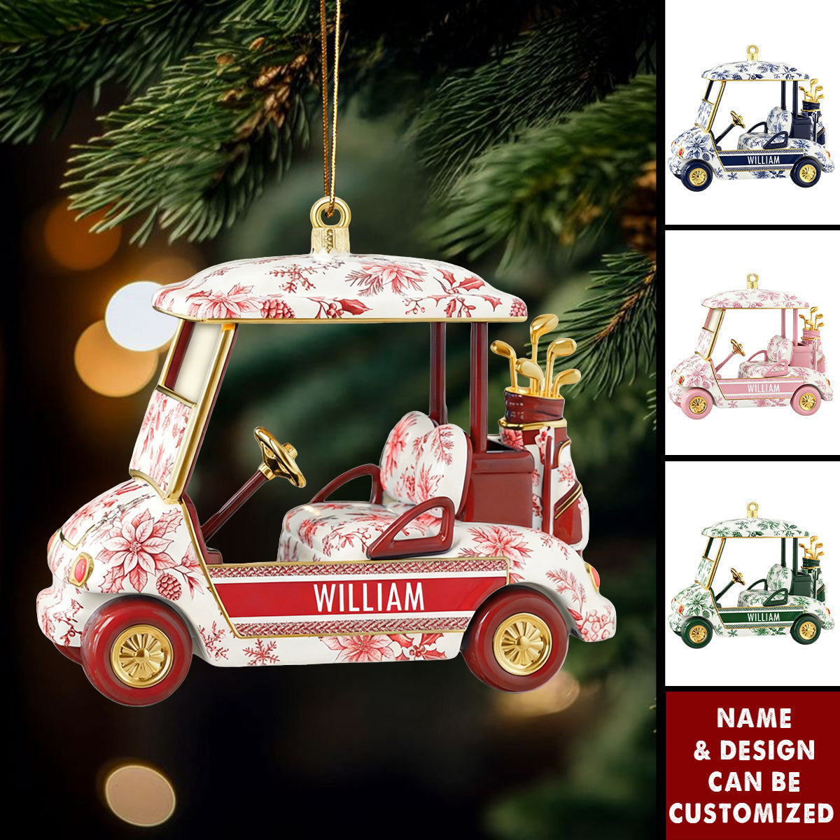 Personalized Gifts For Golf Lovers Christmas Ornament