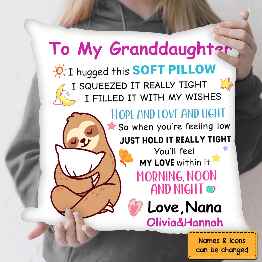 Cute Sloth - I Hugged This Soft Pillow