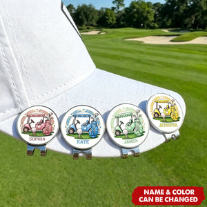 Personalized Golf Ball Marker Magnetic Hat Clip with Name Game Day Gift for Golf Player