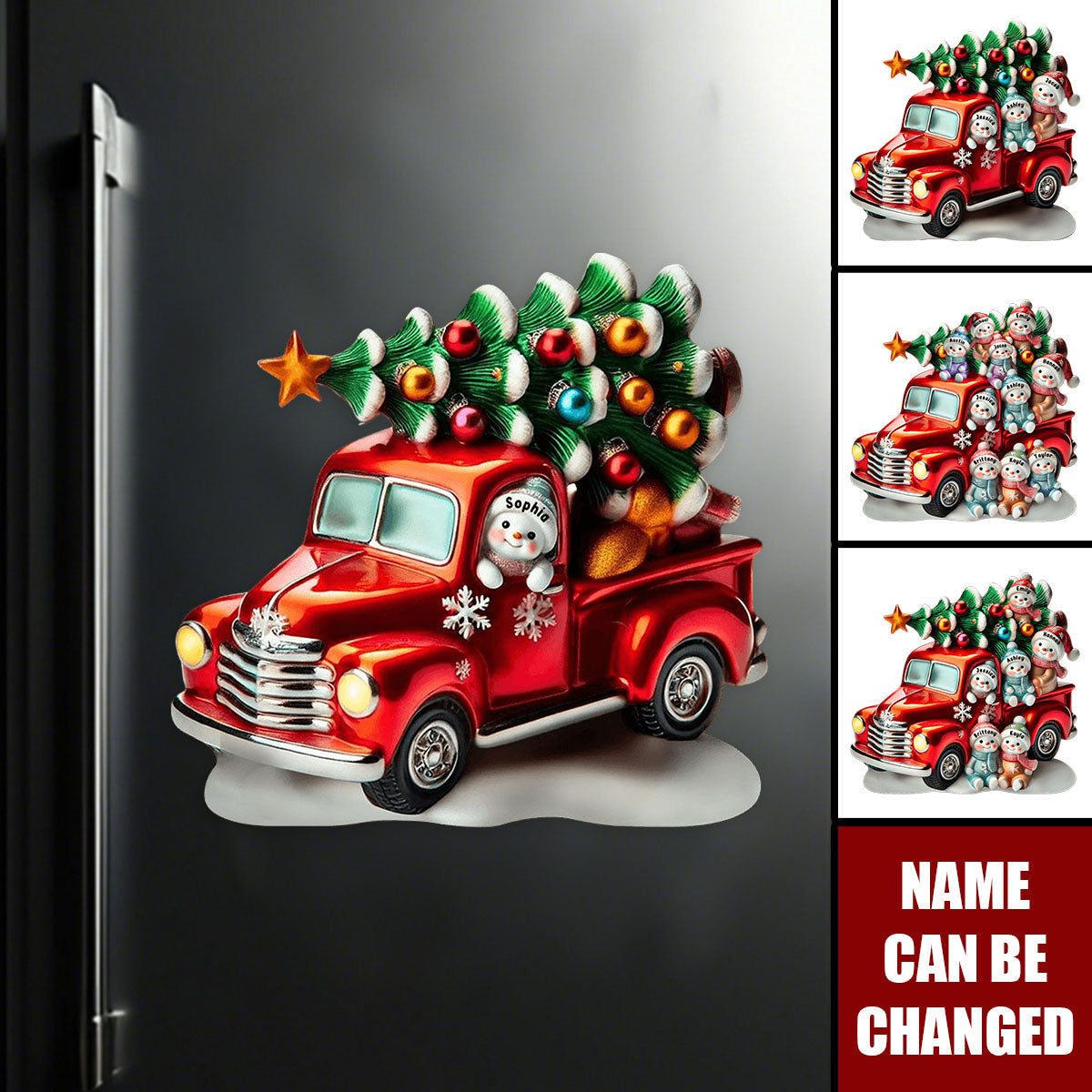 Nana's Cute Little Snowmen - Personalized Christmas Decal, Gift For Family Members