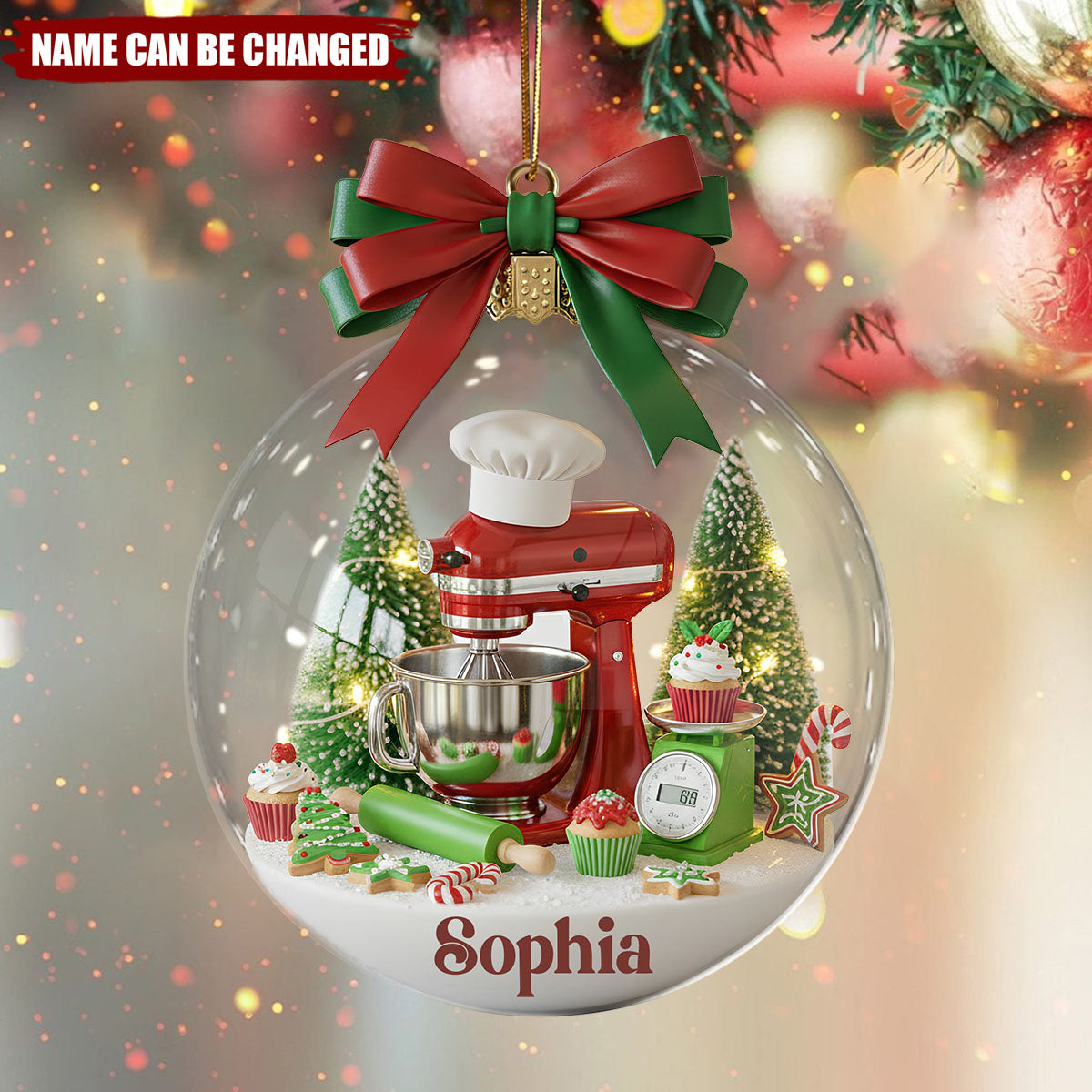 Stand Mixer - Personalized Christmas Acrylic Ornament