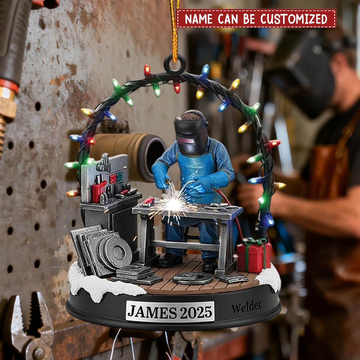 Personalized Welder Christmas Ornament, Gift For Welder Welding Supplies