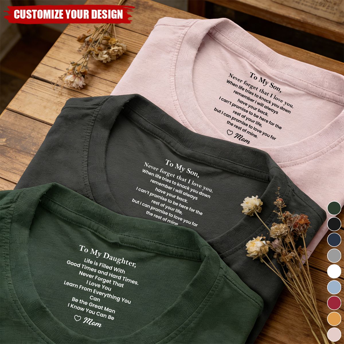 Never Forget That I Love You Gift For Son - Personalized Shirt