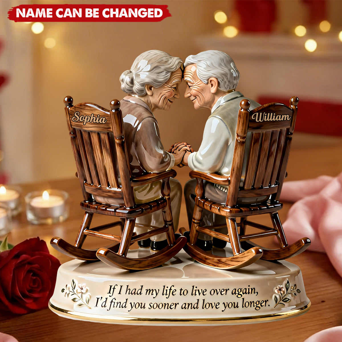 Growing Old Together - Personalized Gifts For Couple Acrylic Plaque