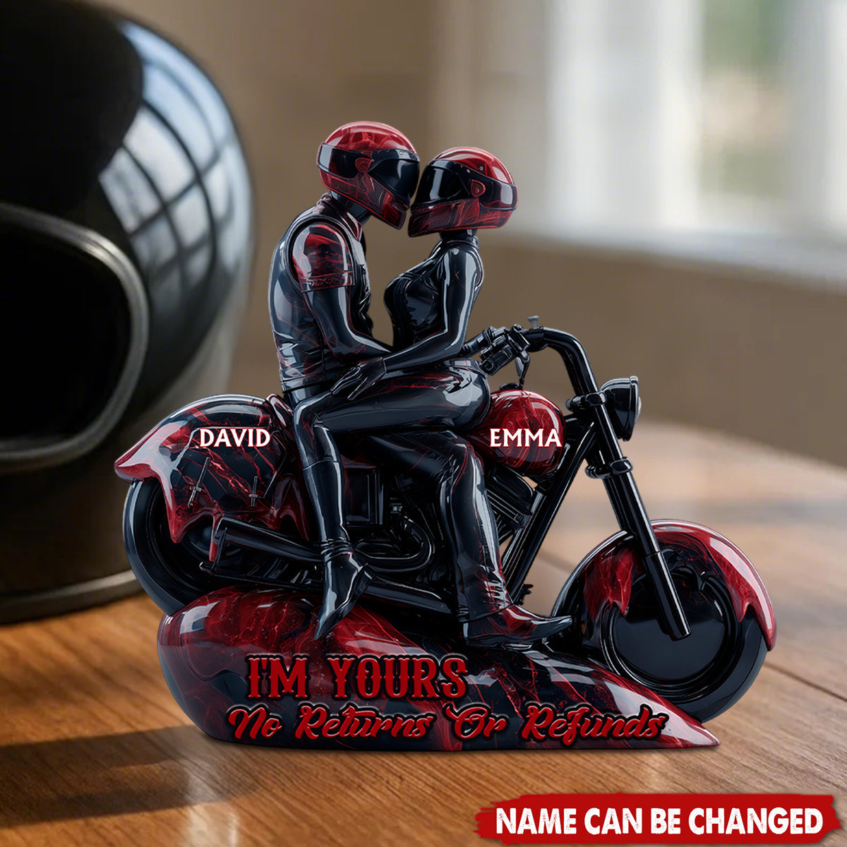 I'm Your No Returns Or Refunds - Personalized Biker Custom Shaped Acrylic Plaque