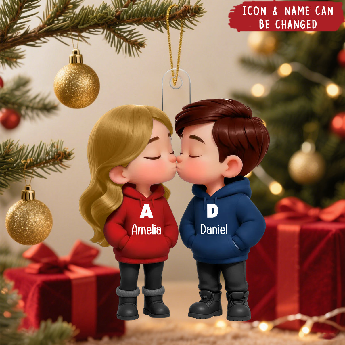 Christmas Gift For Him For Her - Personalized Acrylic Ornament