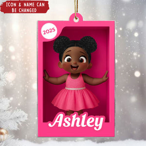 Personalized Kid In Toy Box Acrylic Ornament, Christmas Gift For Kids, Grandkids