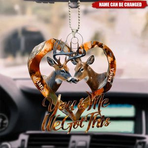You & Me We Got This - Personalized Hunting Car Ornament