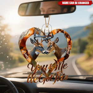 You & Me We Got This - Personalized Hunting Car Ornament