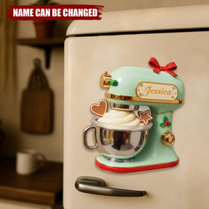 Baking Christmas Shape Fridge Magnet - Personalized Gifts For Baking Lovers 