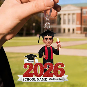 Class Of 2025 2026 Senior - Personalized Acrylic Keychain - Gift For Senior