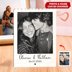 Custom Photo You & Me Always Love Together Building Brick Blocks